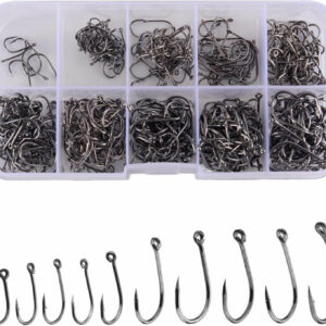 Hameçons pêche Tunisie – lot de 1000 hameçons avec ardillons et boîte plastique